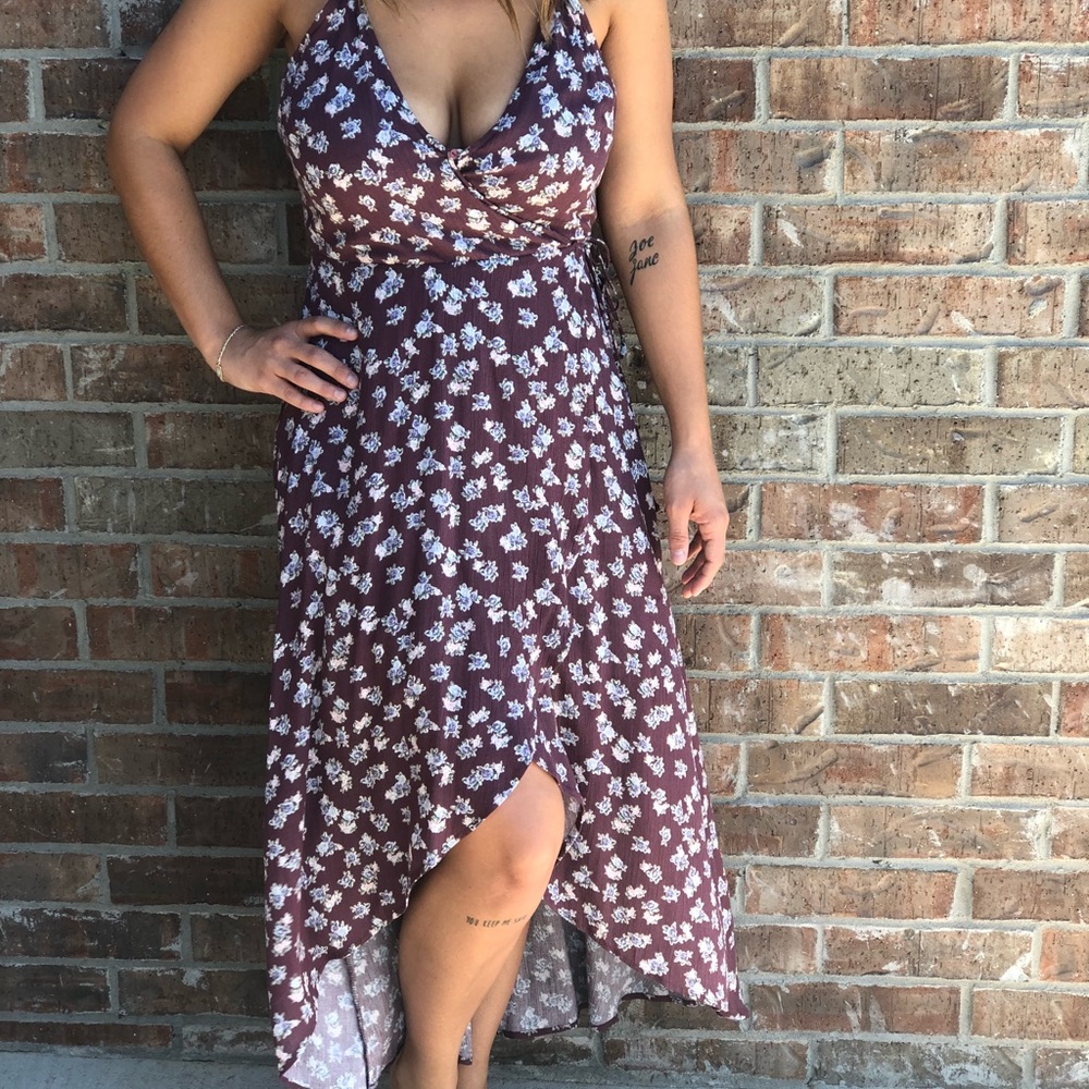 EUC Dainty Hooligan wrap high low dress size Med